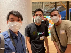 Left to Right: Roy (Zeals Product Designer), Yuhki Yamashita (Figma CPO), Vish (Zeals Design Chapter Lead)